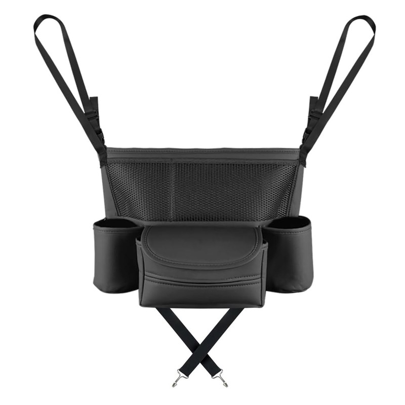 OtpOutopa Car Purse Holder Between Seats Car Organizer, Leather Large
