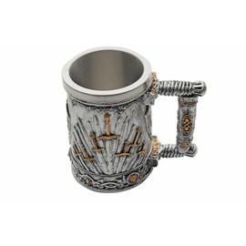 Rite Edge Medieval Swords Mug | Stainless Steel & Resin | Unique Sword Design | Ideal for Collectors & Fantasy Lovers | Durable Drinkware