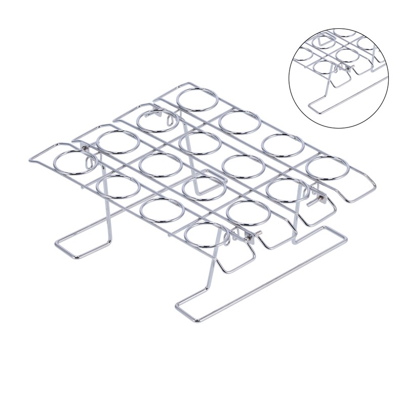 16-Hole Folding Baking Rack Ice Cream Rack Stand Cone Cupcake