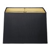 Royal Designs, Inc. HB-613-12BLK Rectangle Hardback Lamp Shade, (5 x