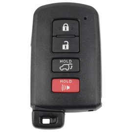 Vornec Car Key Fob Replacement for Toyota Highlander (2014–2019) – Smart Remote with FCC ID HYQ14FBA – OEM P/Ns 89904-0E121, 89904-0E120 – Uncut Emergency Key Included