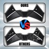 ABCERRS Motorcycle Front Spoiler Winglet Aerodynamic Wing Compatible with MT09