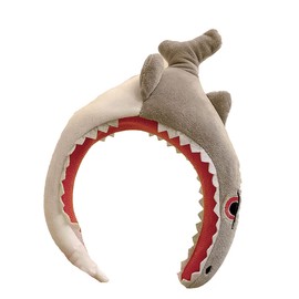 LREUIP LREUIP Cute cartoon funny headband and hair band for women washing face, super cute hair clip and fixed headband Kawaii (Shark)