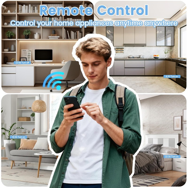 Oblinple Smart Plug 13A Alexa Plugs that Work with Alexa