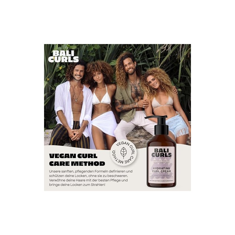 Bali Curls Hydrating Curl Cream - Moisturising Curl Cream Shea