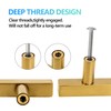 Redunest Cabinet Pulls Single Hole Cabinet Handles, 10 Pack Square