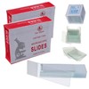 BOJACK 100 Pcs Pre-Cleaned Microscope Slides with Ground Edge and
