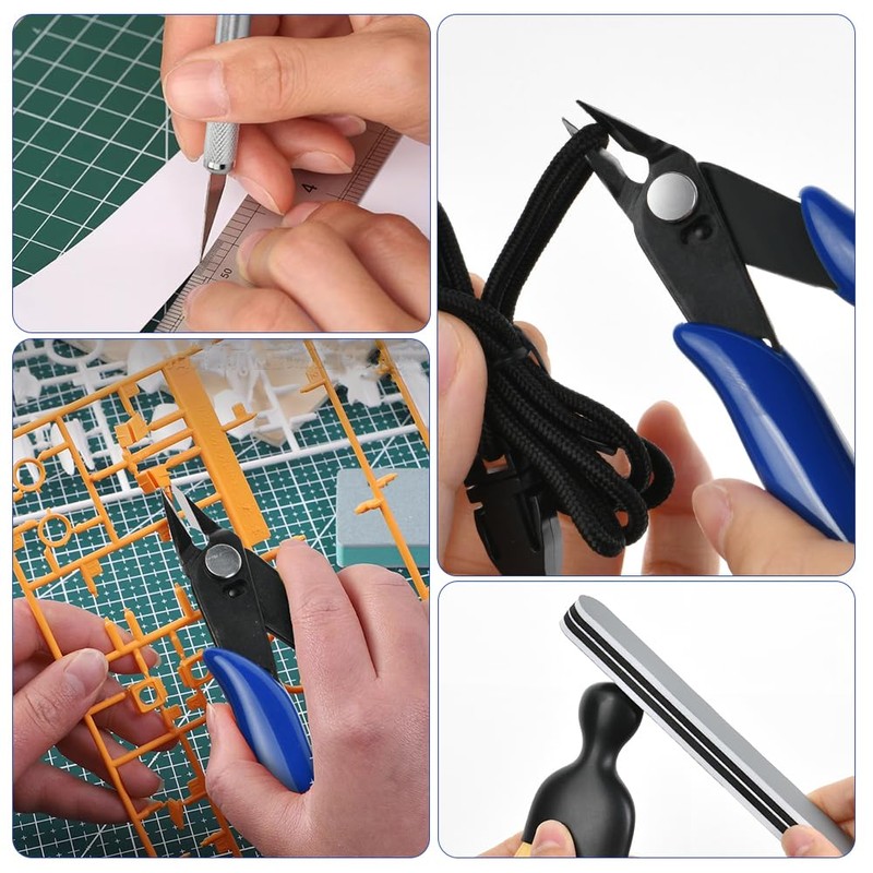 HOTUT 23 Pcs Modeler Basic Tools Craft Set, Hobby Building