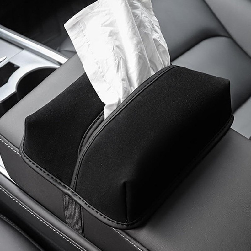 Car Tissue Holder,Tissue Box Cover for Car - Decorative Portable
