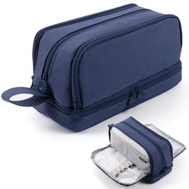 MAMUNU Pencil Case with Large Capacity Pencil Case 3 Compartments for Boys Girls Portable Pencil Case School for Students Adults Women School & Office Makeup, Green, Simple