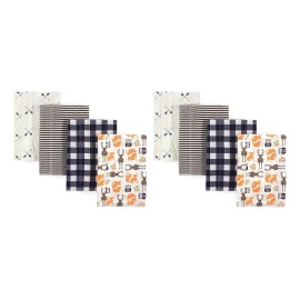 Hudson Baby Paños Para Eructar De Franela De Algodón, Unisex