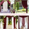 Arch Drapes for Wedding Arch Draping Fabric Burgundy Sheer Backdrop