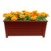 SIDSON 55cm Window Trough Planter – Large Rectangular Plastic Flower