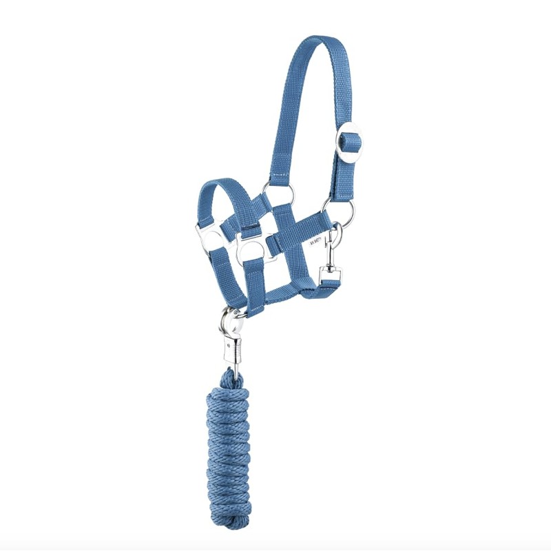 Halter Lead Rope Set with Snap Hook Adjustable Horse Halter