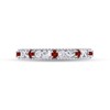 Jewel Zone US Round Cut Simulated Red Garnet 3.25 MM
