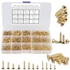 FandWay 1200Pcs M2 M2.5 M3 Phillips Flat Head Self-Tapping Screws,