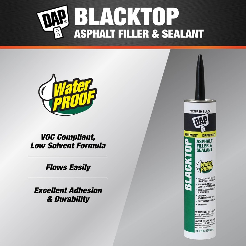 DAP Blacktop Asphalt Low Voc Sealant, Black, 10.1 Oz (7079827065)