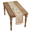 patdrea Velvet French Table Runner Farmhouse for Home Kitchen Dining