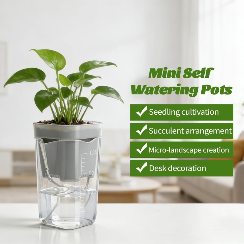 Warmoor 20 Pack 2 Inch Mini Self Watering Pots for