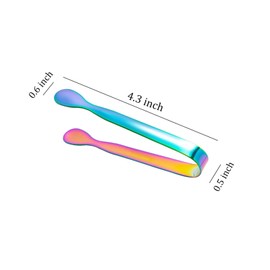 Mini Ice Tongs Sugar Tongs Stainless Steel Small Serving Tongs Appetizer Tongs for Party Coffee Tea Bar Kitchen 8 Pack