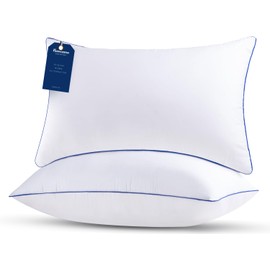 Favocama Bed Pillows Queen Size Set of 2 Hotel Collection Bed Pillow for Sleeping Queen Pillows 2 Pack for Back, Stomach or Side Sleepers Soft and Supportive Washable Pillow for Bedroom