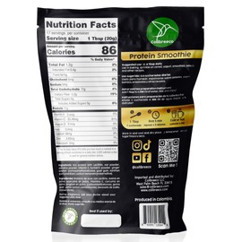 Colibreeco, Plant-Based Protein, Super Blend Powder, 12 oz (Pack of 1), Superfood Protein with Spirulina, Turmeric, Ginger, Probiotics for Digestive Support, Nutrition & Energy. Vegan & Chemical-Free.