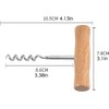 Stainless Steel T-Shape Manual Wine Opener | Professional Corkscrew |