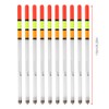 10 pcs Durable Plastic Fishing Floats Bobber Stick Tube Multi
