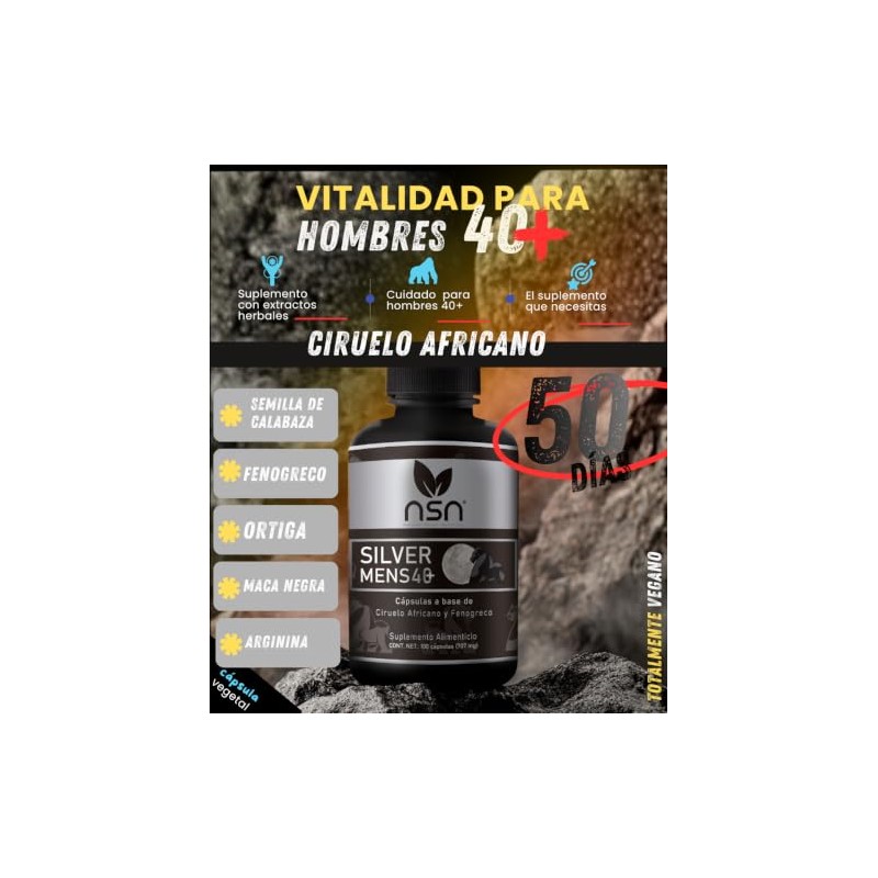 NSN | Silver Mens | Suplemento para hombres 40+ |
