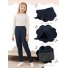 Kiiavoro Girls Fleece Lined Leggings Cotton Kids Winter Warm Leggings