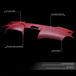 DNA MOTORING Molded Dash Cap Cover Overlay Compatible with Acura TL 2004-2008