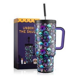 Meoky Vaso Térmicos De Con Calor/frí Inoxidable Pajilla 40oz