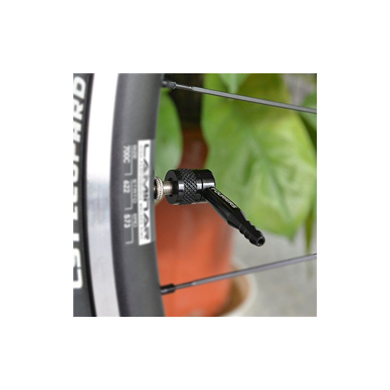 FOURIERS Bicycle Disc Wheel Valve Adapter for Presta Valve 90