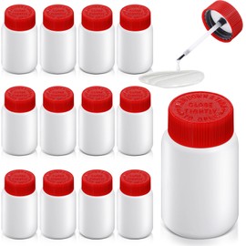 Watersay 12 Set 2.7 oz Glue Bottles with Brushes Contains 80ml Glue Classroom Supplies for Arts Crafts Projects