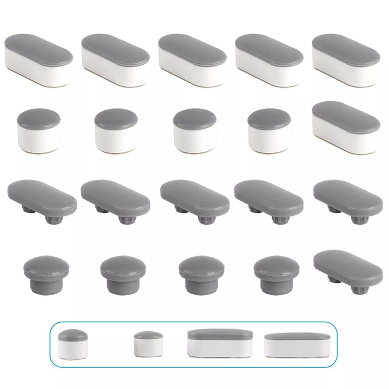 Hibbent 10 Pieces Toilet Seat Bumpers, Universal Buffer Toilet Lid
