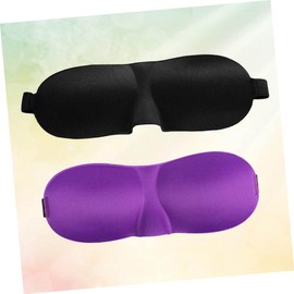 Sosoport 4pcs Contoured Sleeping Mask Lightweight Eye Shades for Travel Naps Adjustable Night Blindfold for Comfortable Sleep Black