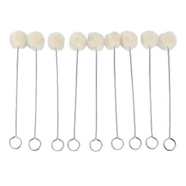 100Pcs Wool Ball Brush, Wool Daubers Leather Dye Tool DIY Practical Leather Tools for Handicraft Dyeing