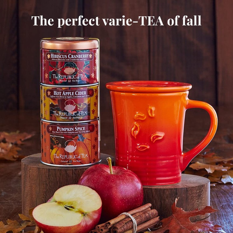 The Republic of Tea – Harvest Stackable Tea Tin, 36