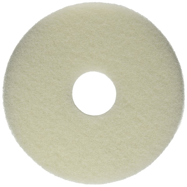 Lundmark White 13-Inch Extra-Fine Polishing Floor Pad up to 800 RPM, TKL13W