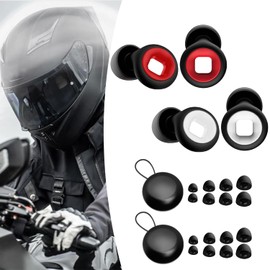 JXAXD 2 Pairs Artvive Earplugs, Motorcycle Earplugs, Wind Noise, Snoring Silent Earplugs, Earplugs for Sleeping at Night and 4 Sizes Earplugs in XS/S/M/L, D