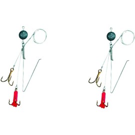 Set of 2 Predatory Fish System Spinning System for Bait Fish 2 Different Sizes + Free Petri Heil! Sticker