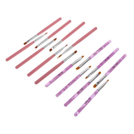 BIUDECO Nail Art Extension Brush Manicure Pens Set 15pcs Professional Nail Art Tools for