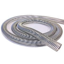 Electriduct 1/4" Steel Spring Guard Flexible Pipe Hose Protector Metal Spiral Wrap Armor Cover - 7mm - 10 Feet