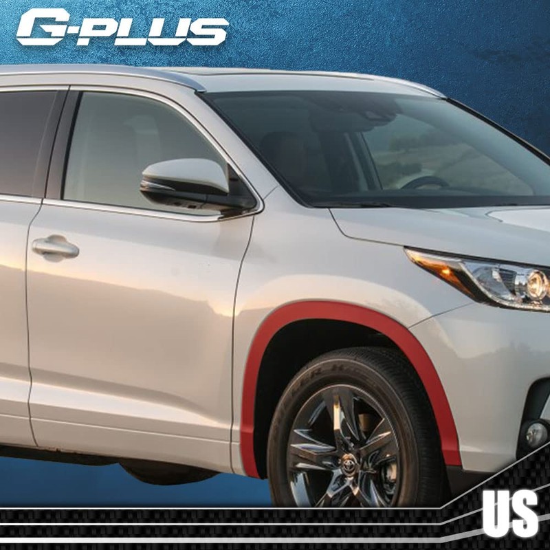 G-PLUS Fender Flares Compatible With 2014-2018 Toyota Highlander, Front Primed