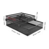 2 Tier Paper Tray Double Layer Metal Mesh Paper Tray