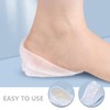 Healeved 1pair Invisible Height Increase Insoles Ergonomic U-Shaped Shoe Pads