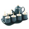 DUJUST 14 pcs Tea Set of 6 with Tray &