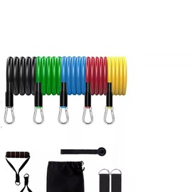 Venbytech for 11 PC Resistance Bands Set Pull Rope Gym Home Fitness Workout Crossfit YogaTube