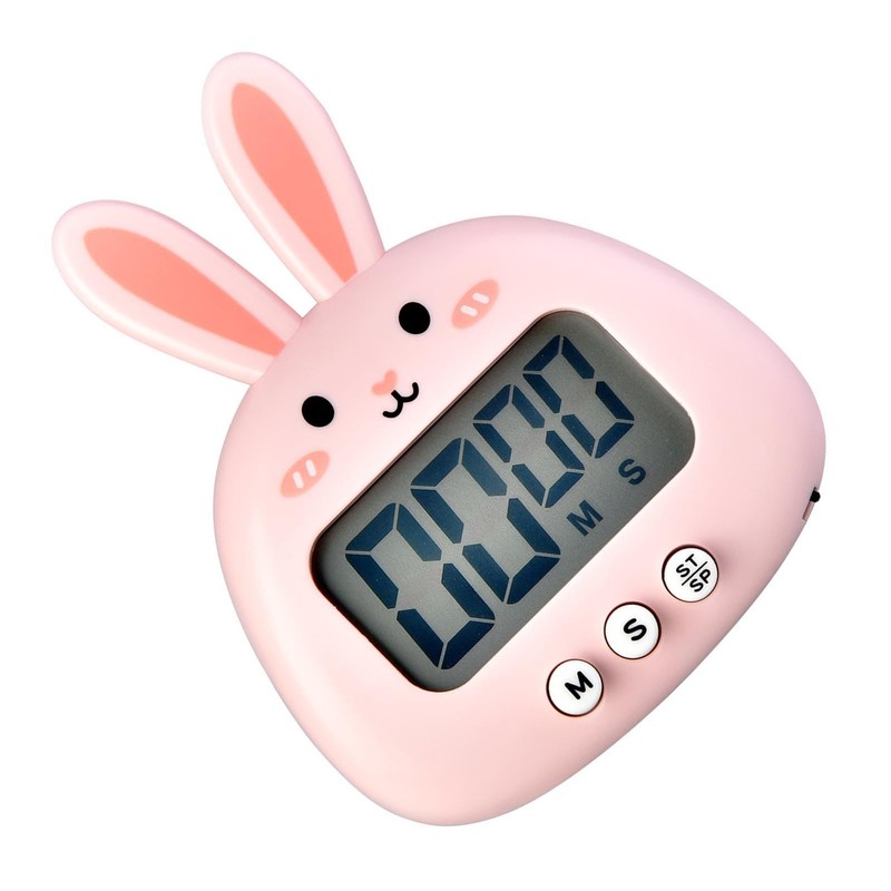 Classroom Timer, Kitchen Timer Magnetic Bunny Digital Countdown Timer, Cute