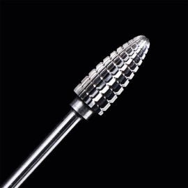 Beautilux Nail Drill Bits, Drill Bit for Nails, 3/32 Inch Nail Bits, Nail Cutter Attachments, for Nail Drill, Tungsten Carbide Drill Bit for Manicure Removal, Acrylic or Hard Gel (NDB-CONE-M)